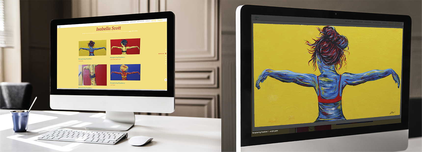 Awakenings Return Virtual Exhibit image lightbox Mockup