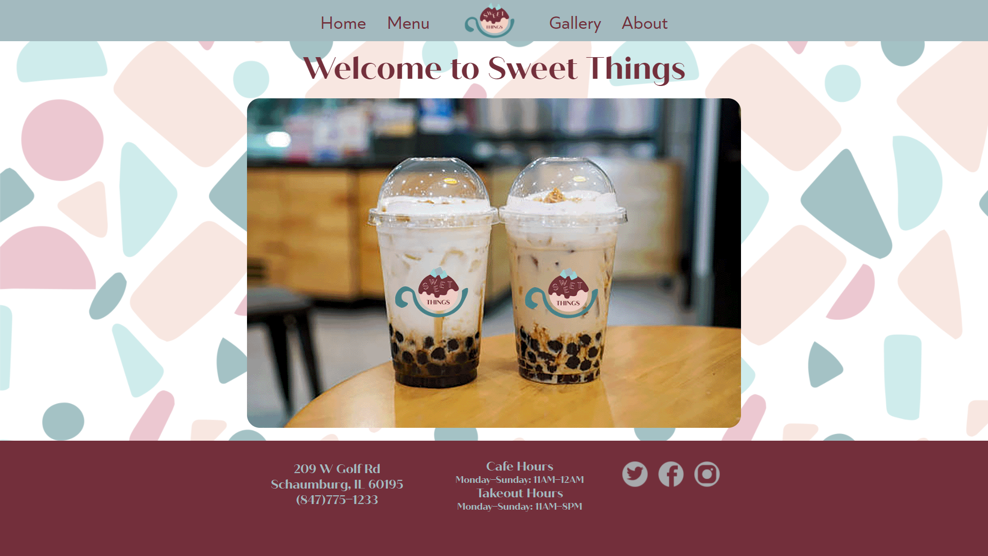 Sweet Things Landing Page