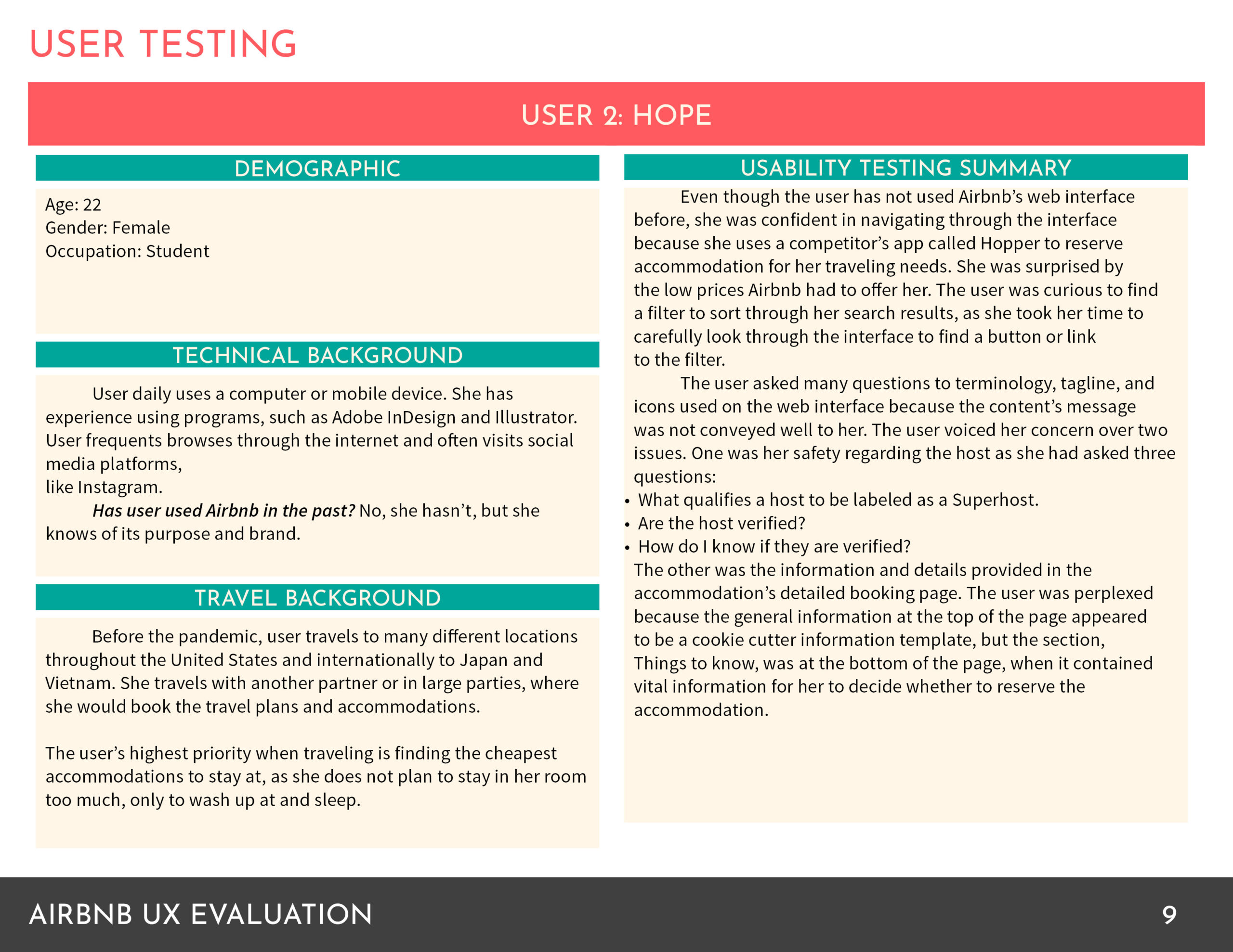 Airbnb-User Test Summary User 3